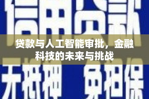 楠西贷款与人工智能审批，金融科技的未来与挑战