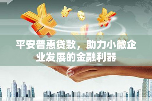 楠西平安普惠贷款，助力小微企业发展的金融利器