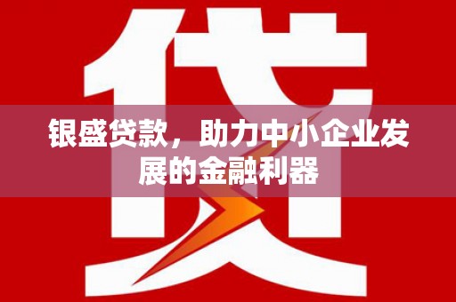 楠西银盛贷款，助力中小企业发展的金融利器