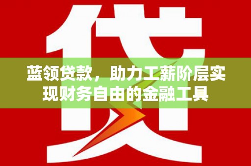 楠西蓝领贷款，助力工薪阶层实现财务自由的金融工具