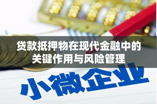 楠西贷款抵押物在现代金融中的关键作用与风险管理