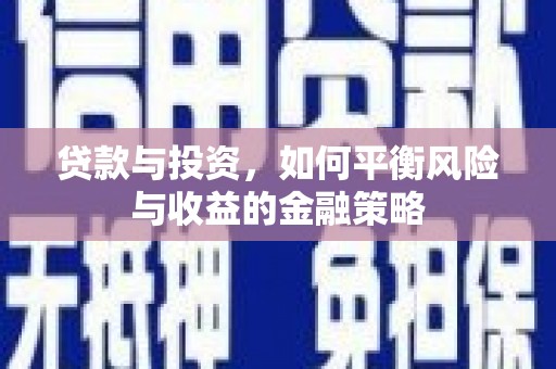 楠西贷款与投资，如何平衡风险与收益的金融策略